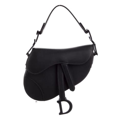 Mini Saddle Bag Black Ultramatte Calfskin 